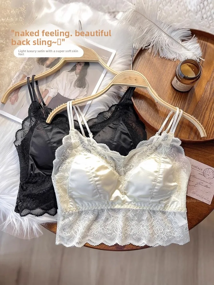 Frida Flower Lace Crop Top Women's Csole with Chest Pad Summer Sexy Bal Inner Wear Base Layer Underwear ort Sve
Frida Flower Lace Crop Top Women's Csole with Chest Pad Summer Sexy Bal Inner Wear Base Layer Underwear ort Sve