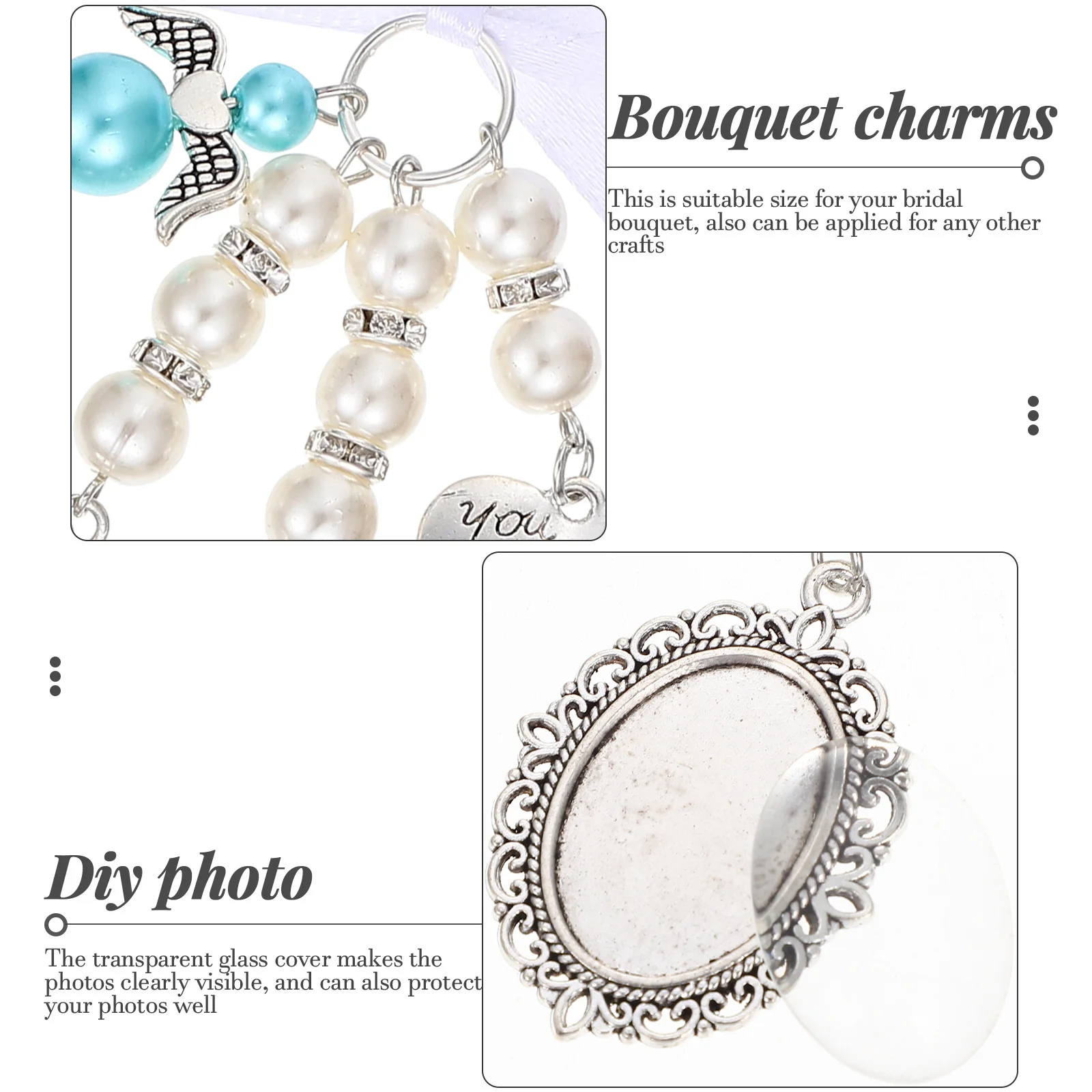 2Pcs Pearl Heart Wedding Bouquet Charm DIY Photo Pendants Bridal Ribbon Bowknot Decoration Wedding Jewelry
2Pcs Pearl Heart Wedding Bouquet Charm DIY Photo Pendants Bridal Ribbon Bowknot Decoration Wedding Jewelry