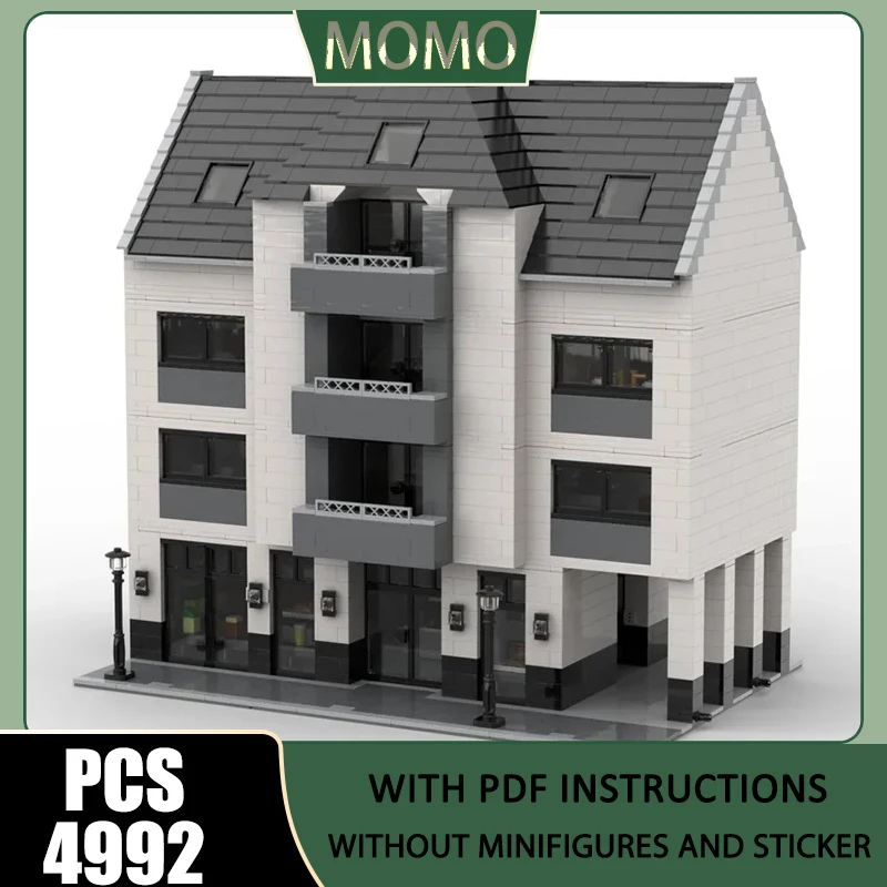 City Street View Model Moc Building Blocks Luxury Duplex Apartment Model Technology Brick DIY Assembly Construction Holiday Toys
City Street View Model Moc Building Blocks Luxury Duplex Apartment Model Technology Brick DIY Assembly Construction Holiday Toys