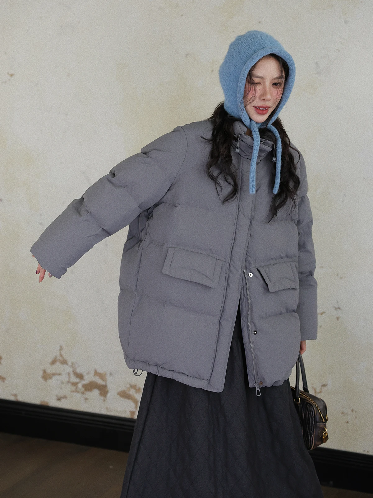 Women's Thiened Oversized Mid-Length down Jaet Stand Collar Durable Warm Fce Long Sve Zipper for Winter Season
Women's Thiened Oversized Mid-Length down Jaet Stand Collar Durable Warm Fce Long Sve Zipper for Winter Season