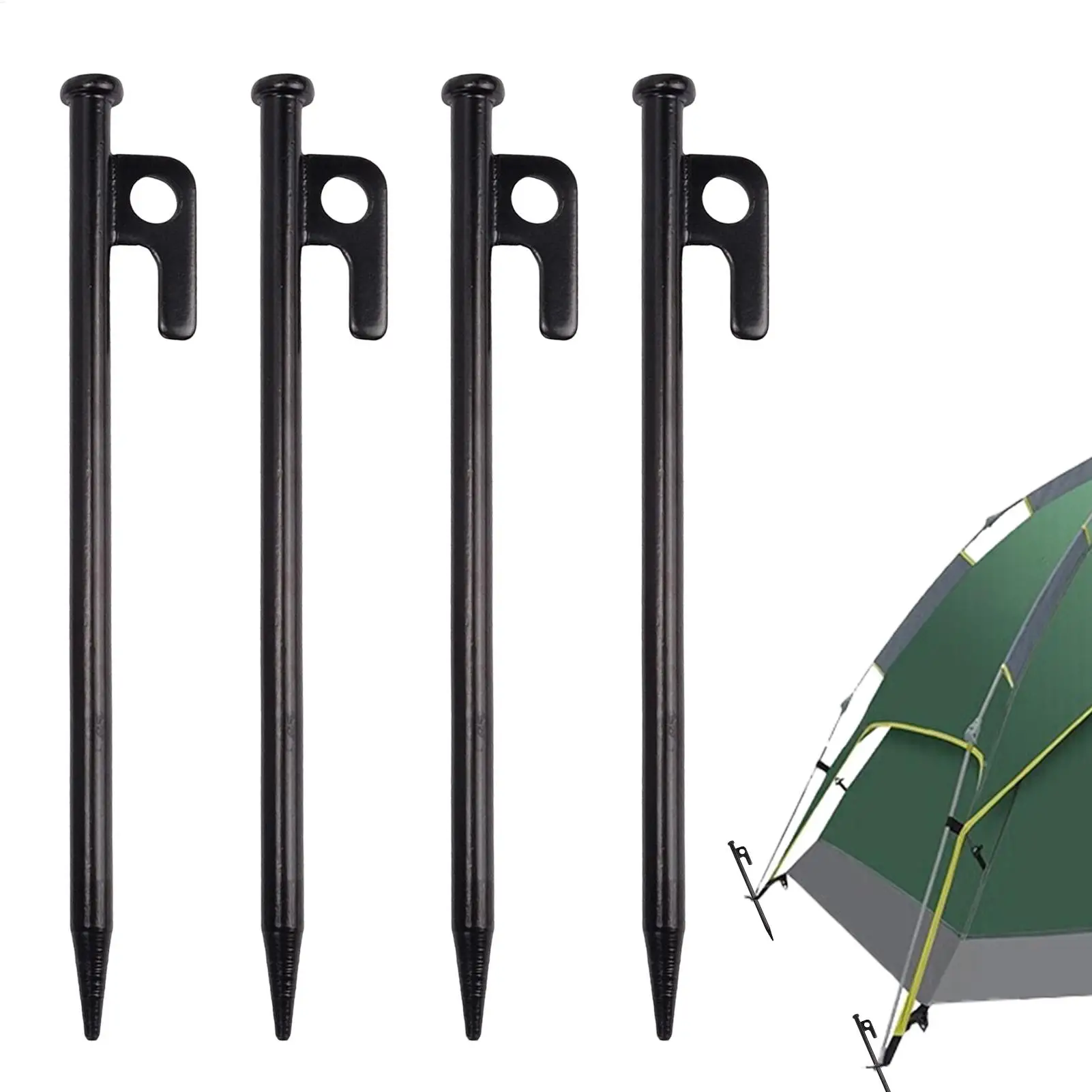 4pcs 20cm Heavy Duty cast iron Tent Stakes Pegs with Hook and Hole Design for Outdoor Backpacking Camping Tent Canopy
4pcs 20cm Heavy Duty cast iron Tent Stakes Pegs with Hook and Hole Design for Outdoor Backpacking Camping Tent Canopy