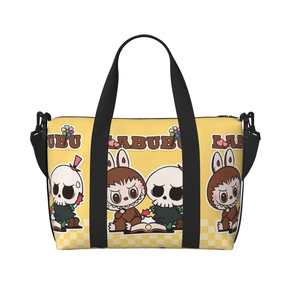 Custom L-Labubus Cute Cartoon Beach Tote Bag for Women Extra Large Gym Carry On Playful Monster Travel Shopping Bags
Custom L-Labubus Cute Cartoon Beach Tote Bag for Women Extra Large Gym Carry On Playful Monster Travel Shopping Bags