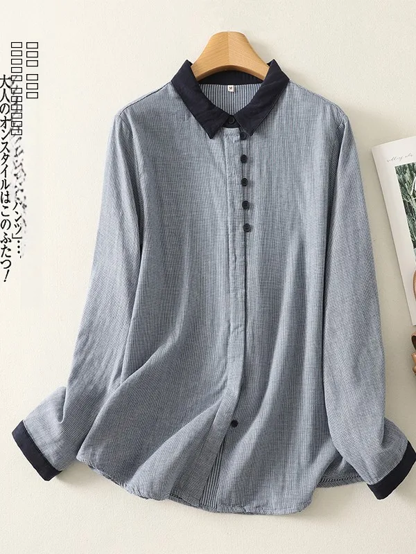 Women's plus Size irt Autumn Season Long Sve Color Blo Design Slimming Effect Vintage Sle Casual Wear Breathable Fabric
Women's plus Size irt Autumn Season Long Sve Color Blo Design Slimming Effect Vintage Sle Casual Wear Breathable Fabric