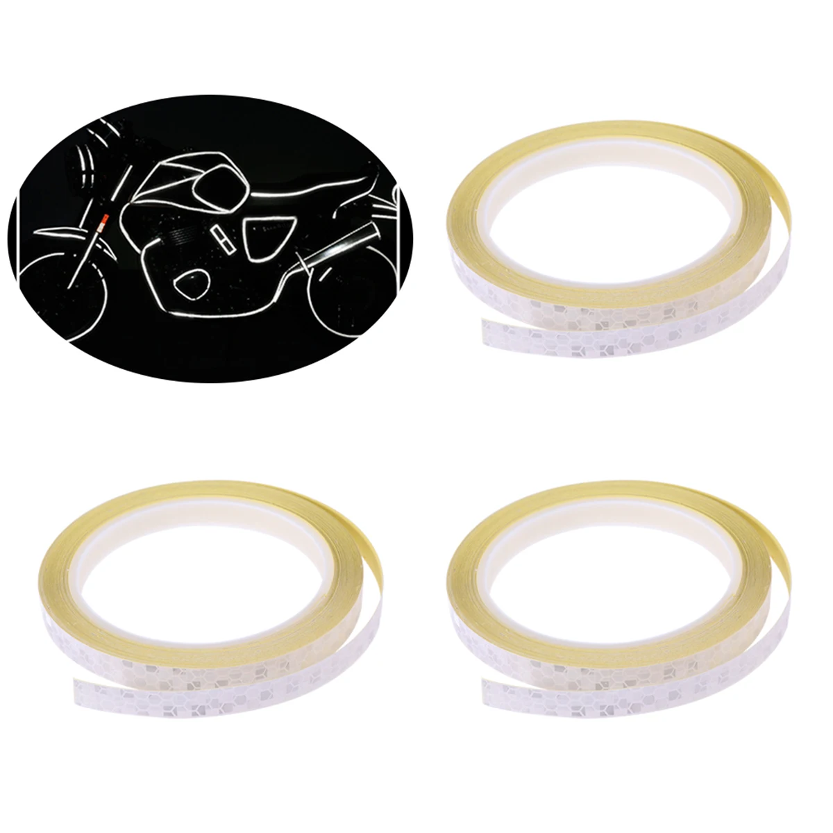 4PC Wheel Reflective Stickers Safety Accessories Tape Rim Stickers for Cycling Car Cloth (Silver)
4PC Wheel Reflective Stickers Safety Accessories Tape Rim Stickers for Cycling Car Cloth (Silver)