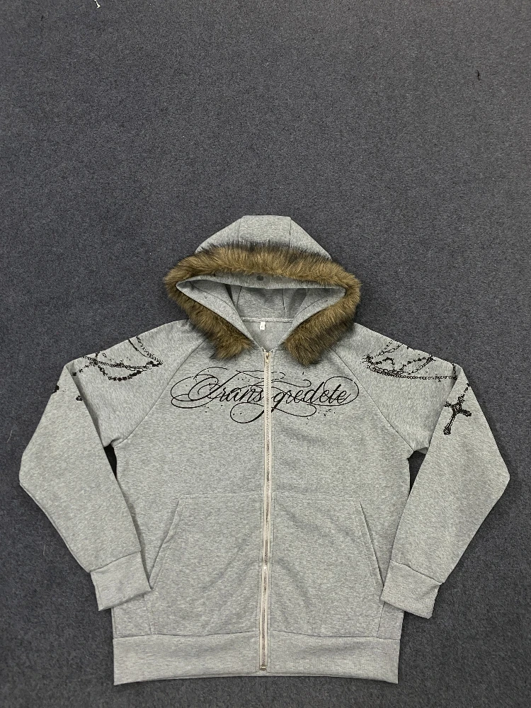 Personalized printed zipper detachable fur hat sweatshirt long sleeved cardigan zipper hooded sweatshirt autumn and winter
Personalized printed zipper detachable fur hat sweatshirt long sleeved cardigan zipper hooded sweatshirt autumn and winter