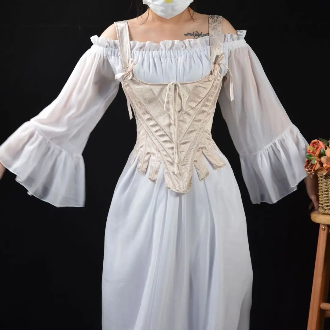Sexy Women's Corset Luxury Retro Court Pink Beige Bustier with Shoulder Straps Vintage Victoria Bodice Stage Party Costumes
Sexy Women's Corset Luxury Retro Court Pink Beige Bustier with Shoulder Straps Vintage Victoria Bodice Stage Party Costumes