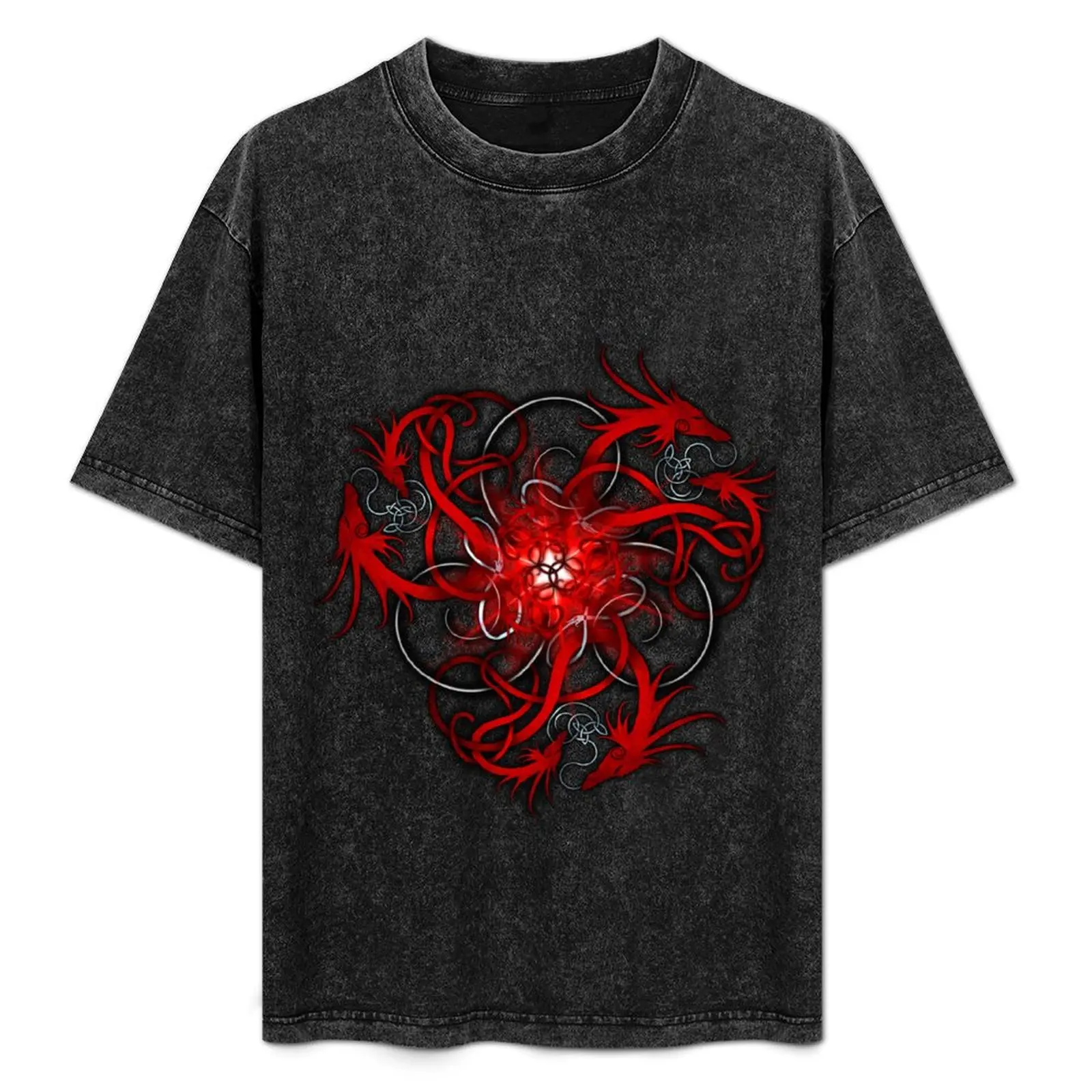 Red Norse Dragons Triskele T-Shirt Simple Trendy Casual T-Shirt
Red Norse Dragons Triskele T-Shirt Simple Trendy Casual T-Shirt