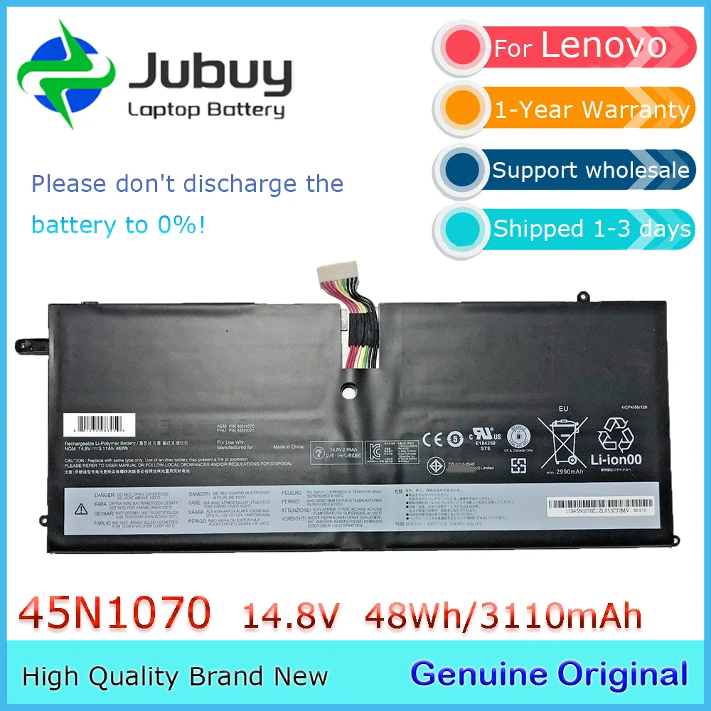 45N1070 14,8 В 48 Втч оригинальный аккумулятор для ноутбука Lenovo ThinkPad X1 Carbon Series 344 3448 45N1071
45N1070 14,8 В 48 Втч оригинальный аккумулятор для ноутбука Lenovo ThinkPad X1 Carbon Series 344 3448 45N1071