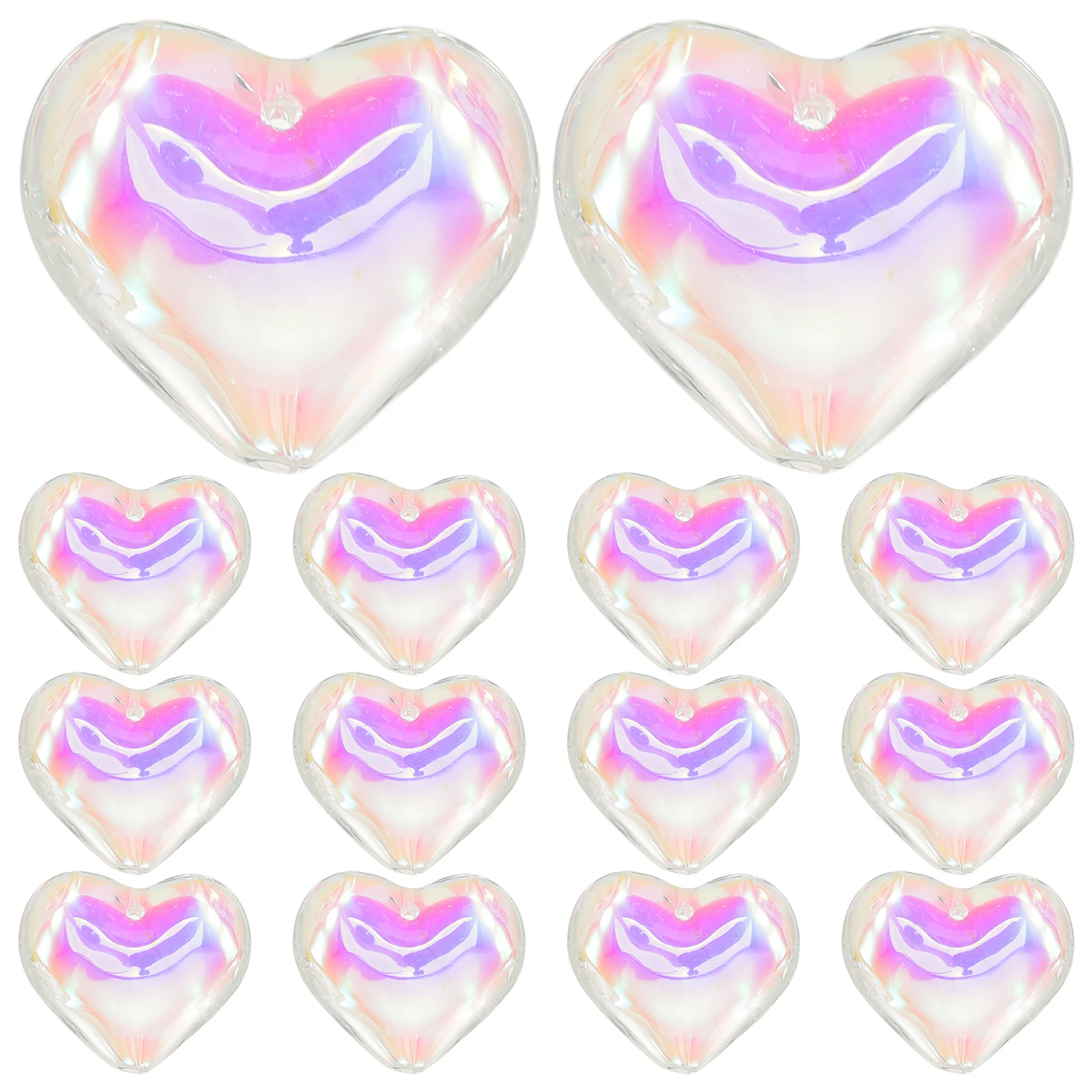 16Pcs Heart Suncatcher Glass Hanging Ornaments Valentine Wedding Garden Party Window Decor Heart Suncatcher Glass Pendants 
16Pcs Heart Suncatcher Glass Hanging Ornaments Valentine Wedding Garden Party Window Decor Heart Suncatcher Glass Pendants