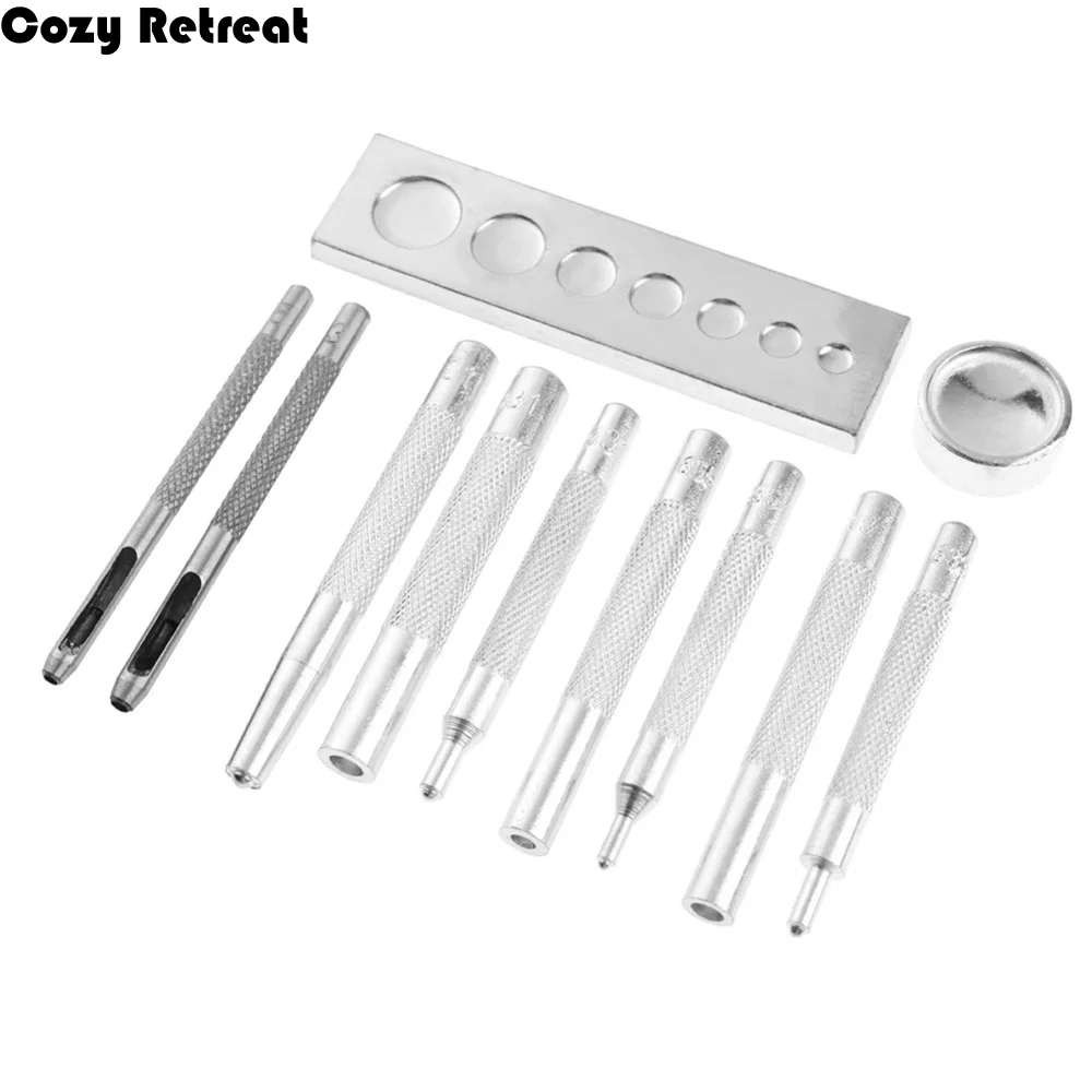 Набор инструментов для установки металлических кнопок: высокопрочный, удобный, практичный, долговечный ручной пробойник для кожи
Набор инструментов для установки металлических кнопок: высокопрочный, удобный, практичный, долговечный ручной пробойник для кожи