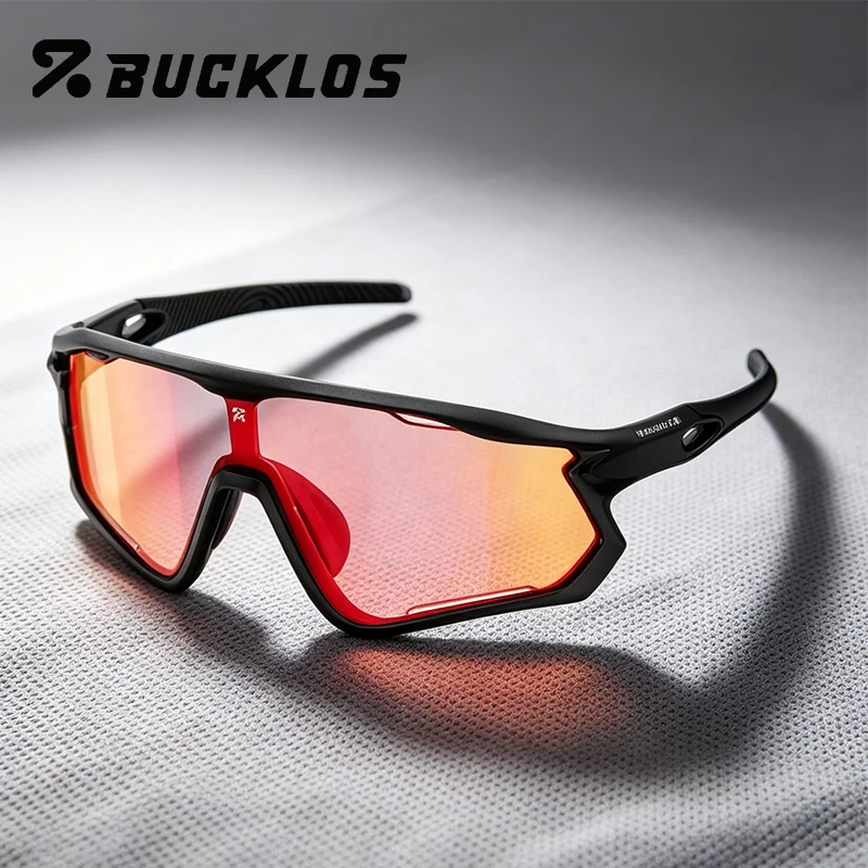 BUCKLOS UV400 Cycling Goggles Protective Sports Eyewear Unisex Sunglasses Photochromic Bike Glasses for Cycling Hiking Daily Use
BUCKLOS UV400 Cycling Goggles Protective Sports Eyewear Unisex Sunglasses Photochromic Bike Glasses for Cycling Hiking Daily Use