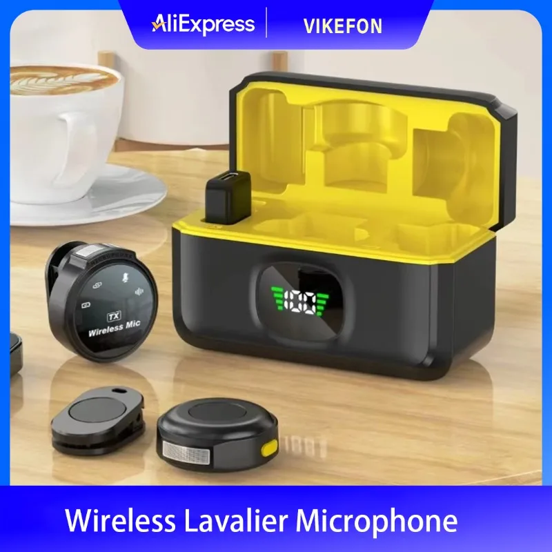 Wireless Lavalier Lapel Microphone Type-C For iphone 16 15 ipad Android Phone Live Game Recording Interview With Magnetic Clip
Wireless Lavalier Lapel Microphone Type-C For iphone 16 15 ipad Android Phone Live Game Recording Interview With Magnetic Clip