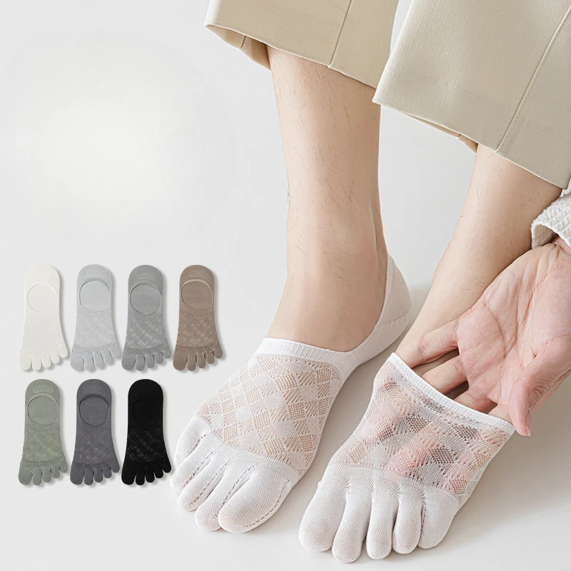Five Finger Sock Slippers Hollow Out Mesh Breathable Low Cut Socks Men Male Silicone Non-slip Summer Invisible No Show Socks Sox
Five Finger Sock Slippers Hollow Out Mesh Breathable Low Cut Socks Men Male Silicone Non-slip Summer Invisible No Show Socks Sox