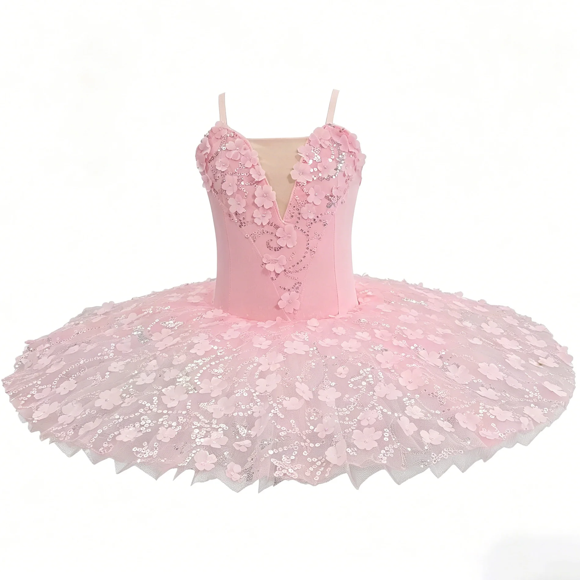 Classical Platter Tutu Ballet Dress Slip Short Flower Sequins Splice Ballerina Party Dress Children Girl Ballet Dance Costumes
Classical Platter Tutu Ballet Dress Slip Short Flower Sequins Splice Ballerina Party Dress Children Girl Ballet Dance Costumes