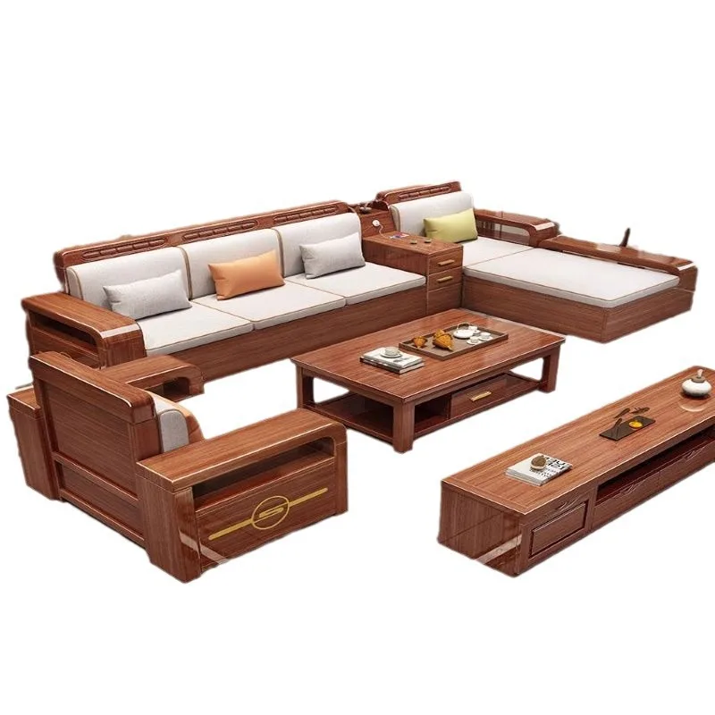 Walnut, full living room, solid wood sofa, winter and summer dual-purpose household
Walnut, full living room, solid wood sofa, winter and summer dual-purpose household