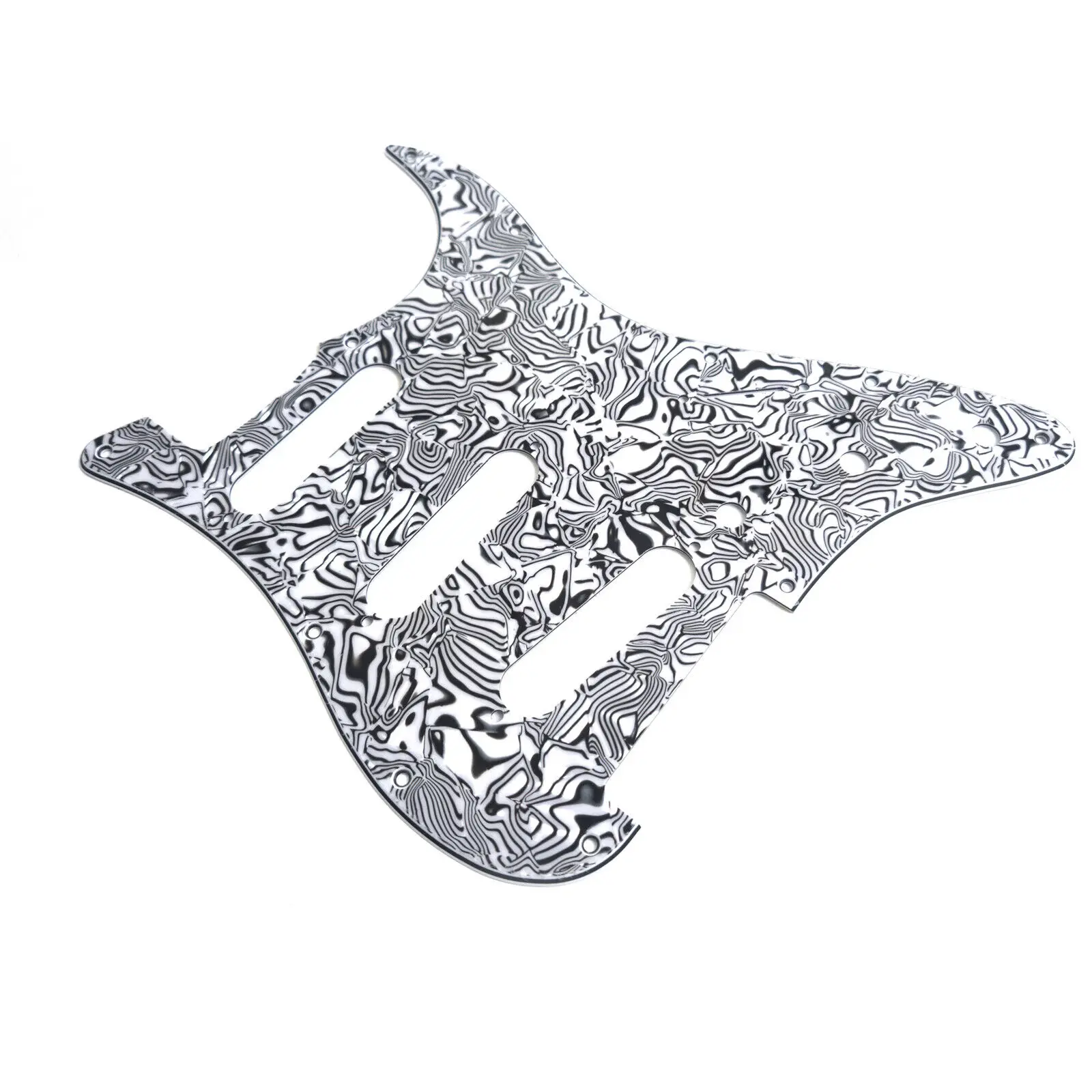 Guitar Pickguard 11 Hole Zebra SSS Guitars Scratch Plate for ST Electric guitars Replacement parts
Guitar Pickguard 11 Hole Zebra SSS Guitars Scratch Plate for ST Electric guitars Replacement parts