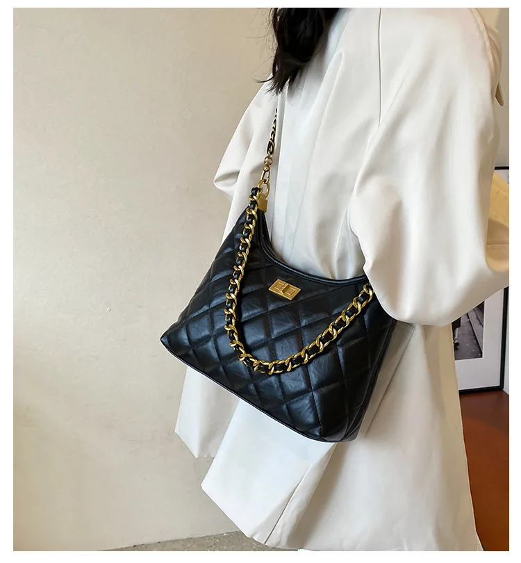 Lingge - pattern Chain - decorated Tote Bag, Trendy New Arrival. Perfect for Daily Commuting, Xiaoxiang - style Underarm Bag
Lingge - pattern Chain - decorated Tote Bag, Trendy New Arrival. Perfect for Daily Commuting, Xiaoxiang - style Underarm Bag