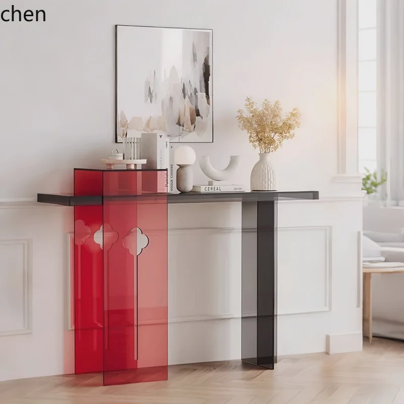 HTT entrance door table acrylic light luxury entrance table foyer wall view table living room decoration
HTT entrance door table acrylic light luxury entrance table foyer wall view table living room decoration