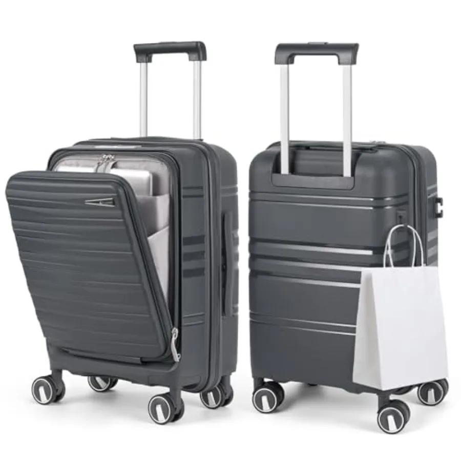 Expandable Carry on Luggage 20 Inch, Airline Approved Carry on Suitcase with Front PocketandLaptop Compartment, Hardshell Rolli
Expandable Carry on Luggage 20 Inch, Airline Approved Carry on Suitcase with Front PocketandLaptop Compartment, Hardshell Rolli