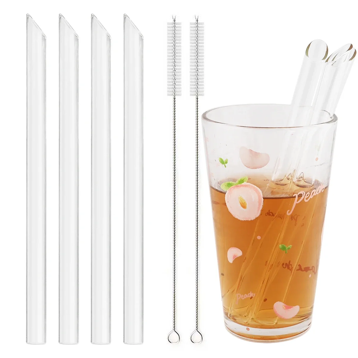 High Borosilicate Glass Straw Set Reusable Straw 12mm Wide Smoothie Straw for Bubble Tea Milkshakes Drinking for Bar Accessories
High Borosilicate Glass Straw Set Reusable Straw 12mm Wide Smoothie Straw for Bubble Tea Milkshakes Drinking for Bar Accessories