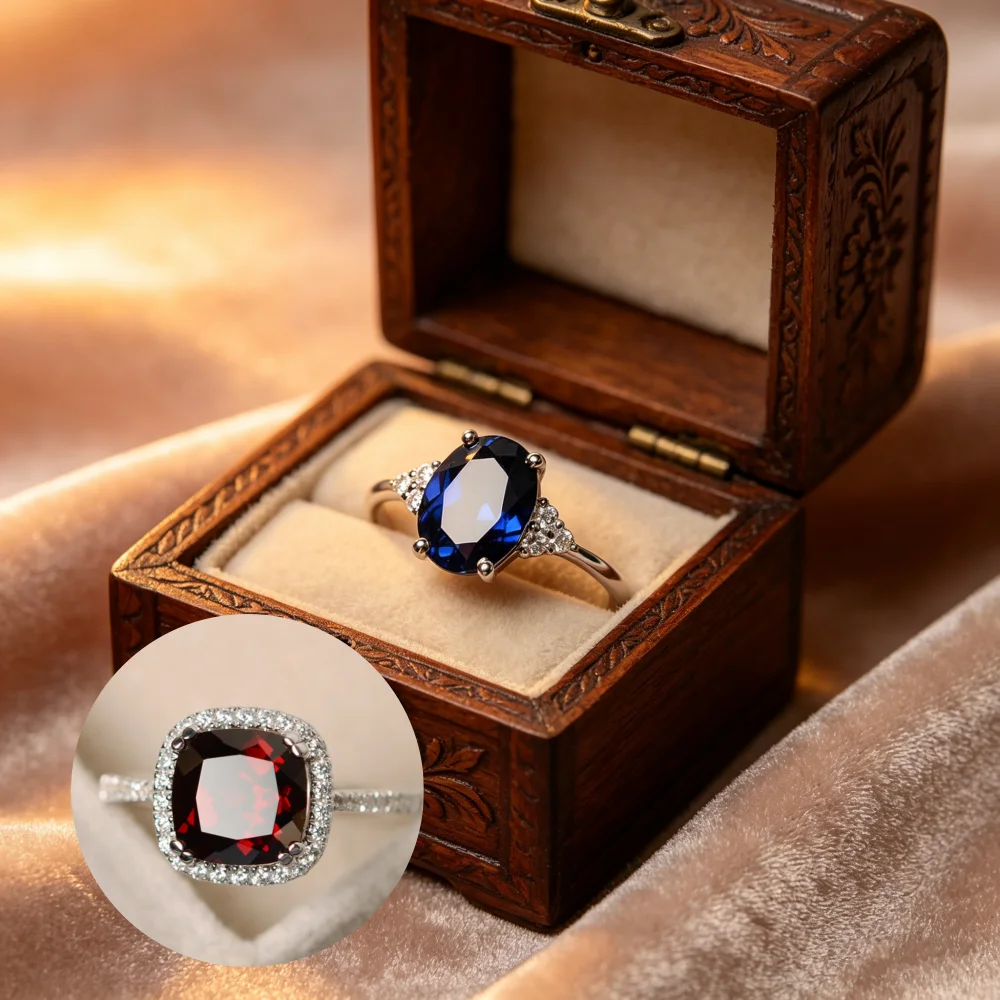 New Elegant for Women Ruby Emerald Sapphire Wedding Ring Luxury Engagement Party Brilliant Jewelry Wholesale 2026
New Elegant for Women Ruby Emerald Sapphire Wedding Ring Luxury Engagement Party Brilliant Jewelry Wholesale 2026