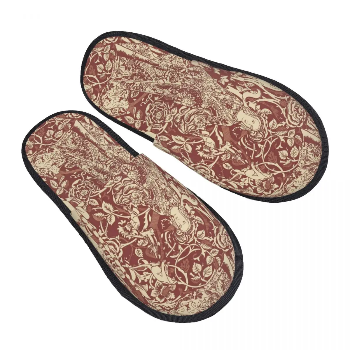 Custom Toile De Jouy French Motif Hot Memory Foam Slippers Women Soft Warm French House Slippers
Custom Toile De Jouy French Motif Hot Memory Foam Slippers Women Soft Warm French House Slippers