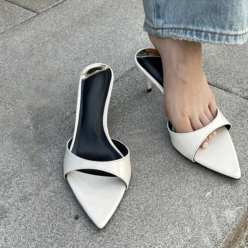 Aneikeh Sexy Thin Heels Slipper for Women Summer Fashion Pointed Toe Slides Stripper Party Sandal Mule Shoes Zapatillas Mujer
Aneikeh Sexy Thin Heels Slipper for Women Summer Fashion Pointed Toe Slides Stripper Party Sandal Mule Shoes Zapatillas Mujer