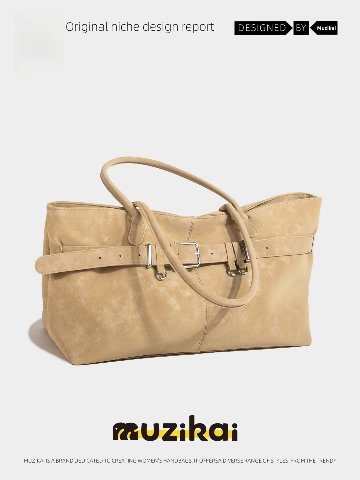 MuziKai Large Capacity Women's Tote Bag Fashionable Minimalist Retro Commuter Shoulder Bag for Work Casual Leisure Style
MuziKai Large Capacity Women's Tote Bag Fashionable Minimalist Retro Commuter Shoulder Bag for Work Casual Leisure Style