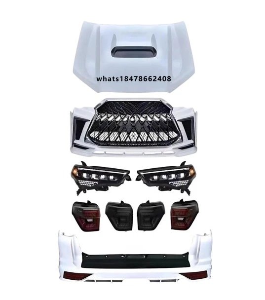 Suitable for 4 RUNNER 2010-2021 Engine Cover + Headlight + Taillight + Rear Bumper and Other Auto Parts Body Kit
Suitable for 4 RUNNER 2010-2021 Engine Cover + Headlight + Taillight + Rear Bumper and Other Auto Parts Body Kit