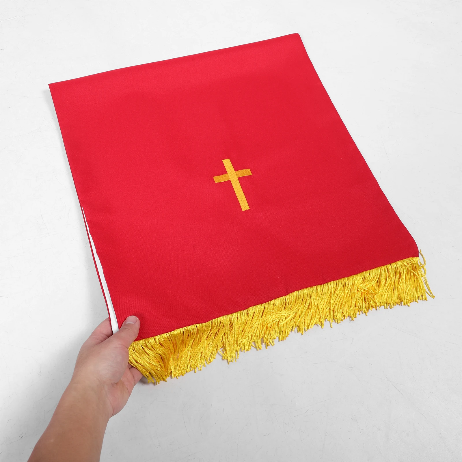 3pcs Pastor Parament Set Red White Reversible Pulpit Table Covering For Protestant Church Worship Funeral Wedding Ceremony
3pcs Pastor Parament Set Red White Reversible Pulpit Table Covering For Protestant Church Worship Funeral Wedding Ceremony