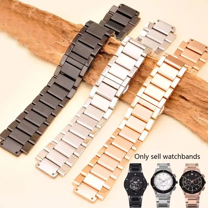 Watch Bands accessory for HUBLOT BIG BANG Solid Stainless Steel Men's Watch Strap Chain Watch Bracelet wristband 27mm*19mm
Watch Bands accessory for HUBLOT BIG BANG Solid Stainless Steel Men's Watch Strap Chain Watch Bracelet wristband 27mm*19mm