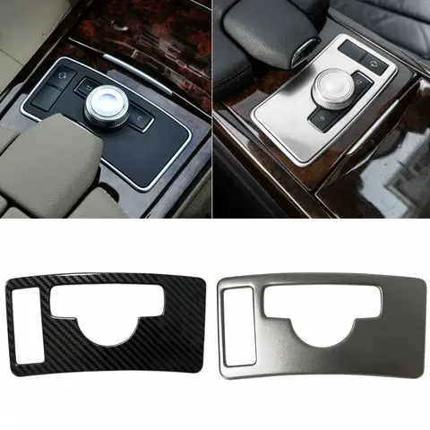 Panel embellecedor Interior de Control Central de coche, decoración de marco de interruptor ES para Mercedes Benz Clase E W212 E260L E300 2009 2010 2011