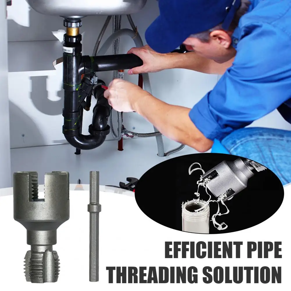 Pipe Threader Kit Electric Drill Compatible PVC Pipe Threading Tool Set 1/2'' 3/4'' Internal External Rethreading Maker
Pipe Threader Kit Electric Drill Compatible PVC Pipe Threading Tool Set 1/2'' 3/4'' Internal External Rethreading Maker