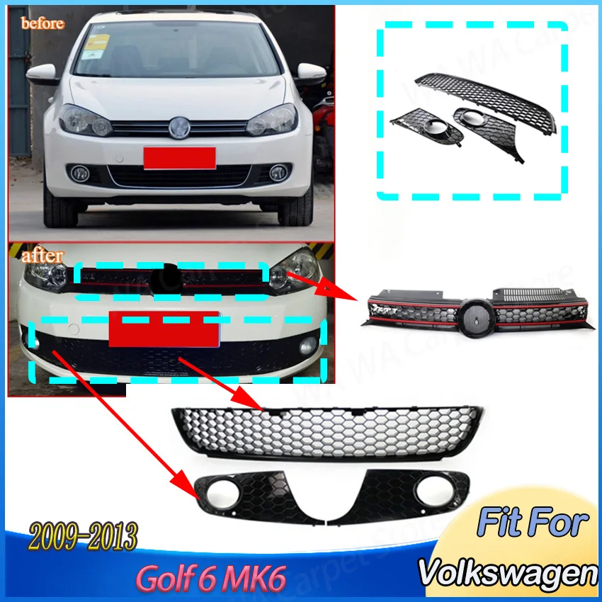 Передняя решетка радиатора для Volkswagen Golf 6 MK6 2009-2013, накладка на противотуманную фару, защитная крышка, элемент обвеса кузова
Передняя решетка радиатора для Volkswagen Golf 6 MK6 2009-2013, накладка на противотуманную фару, защитная крышка, элемент обвеса кузова