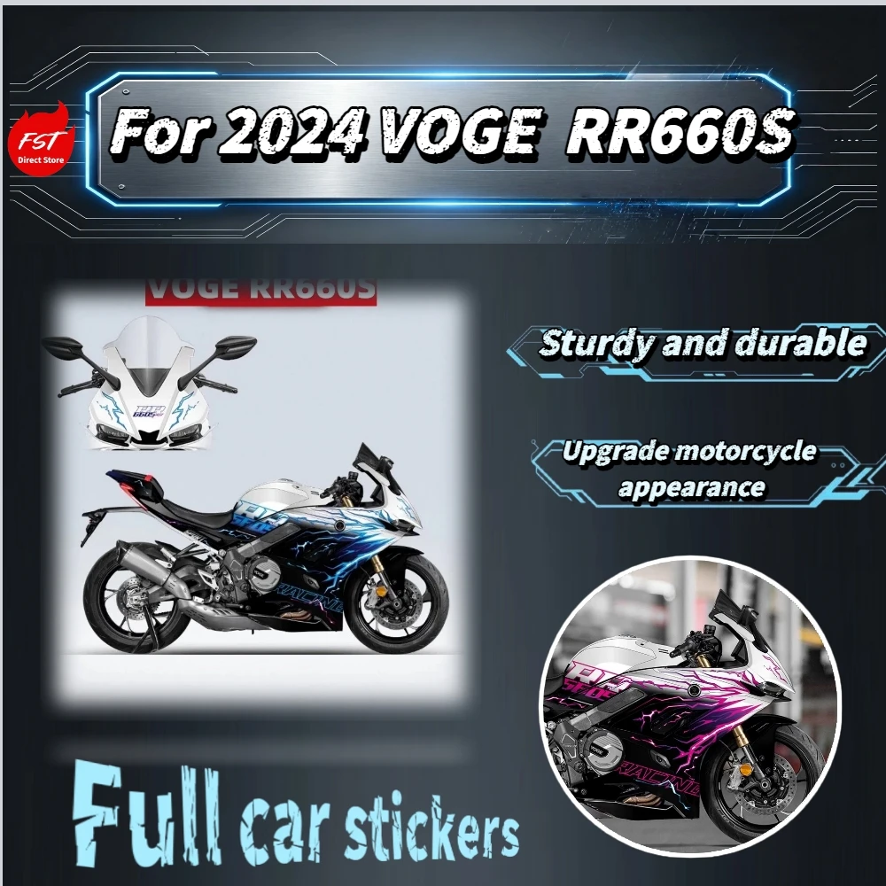 For 2024 Voge RR660S Custom Vinyl Decal Kit,full fairing coverage, self-adhesive,no residue,durable print,styling upgrade parts
For 2024 Voge RR660S Custom Vinyl Decal Kit,full fairing coverage, self-adhesive,no residue,durable print,styling upgrade parts
