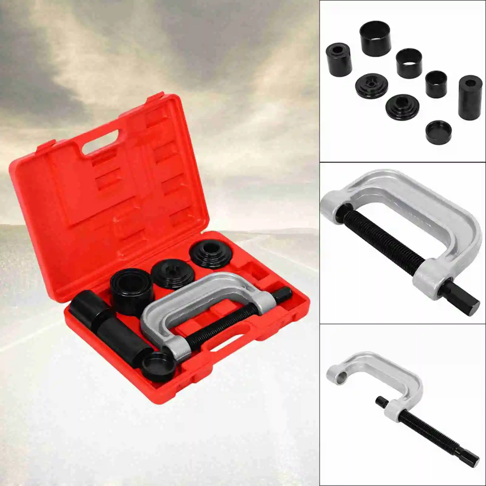 Ball Joint Remover Kit Ball Joint Set 4 in1 Ball Joint Auto Remover Installer Tool Service 2 & 4WD Auto Repair Brake
Ball Joint Remover Kit Ball Joint Set 4 in1 Ball Joint Auto Remover Installer Tool Service 2 & 4WD Auto Repair Brake