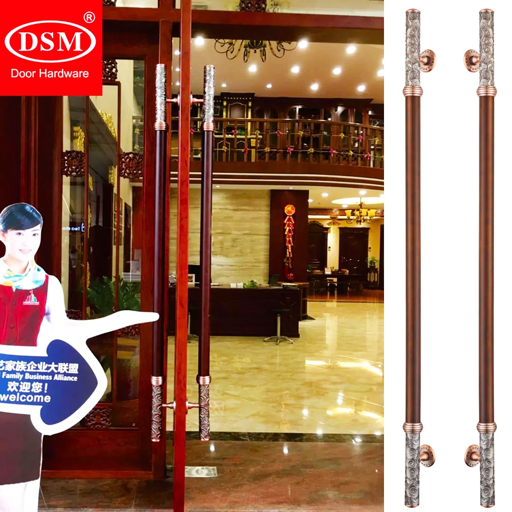 High Quality Red Bronze Entrance Door Handle Long Solid Wood Big Pull Handles For Five Star Restaurant or Upscale Villa PA-763
High Quality Red Bronze Entrance Door Handle Long Solid Wood Big Pull Handles For Five Star Restaurant or Upscale Villa PA-763