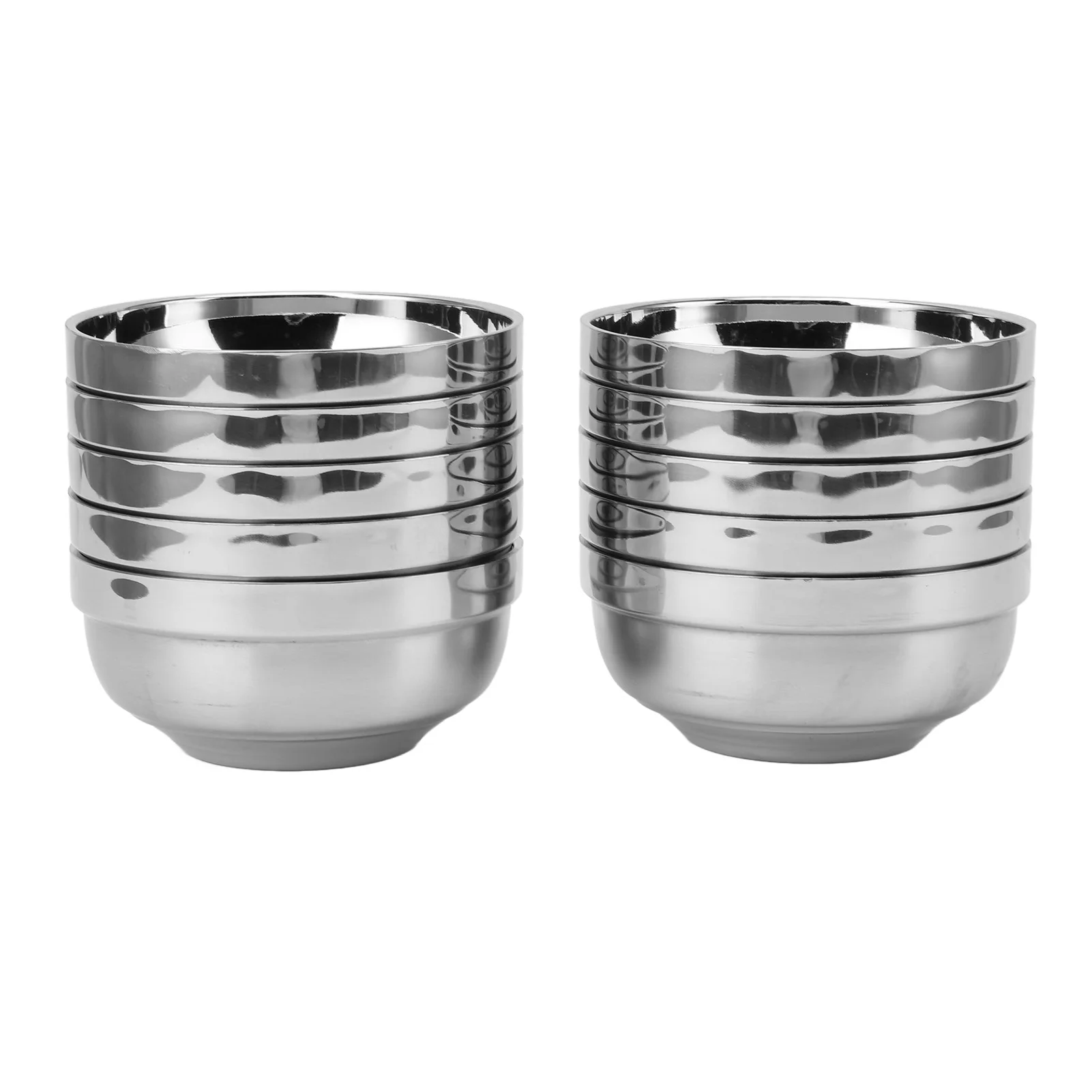 10Pcs Stainless Steel Bowl Double Walled Versatile Stainless Steel Insulated Soup Bowl Snack Bowl for Home School
10Pcs Stainless Steel Bowl Double Walled Versatile Stainless Steel Insulated Soup Bowl Snack Bowl for Home School
