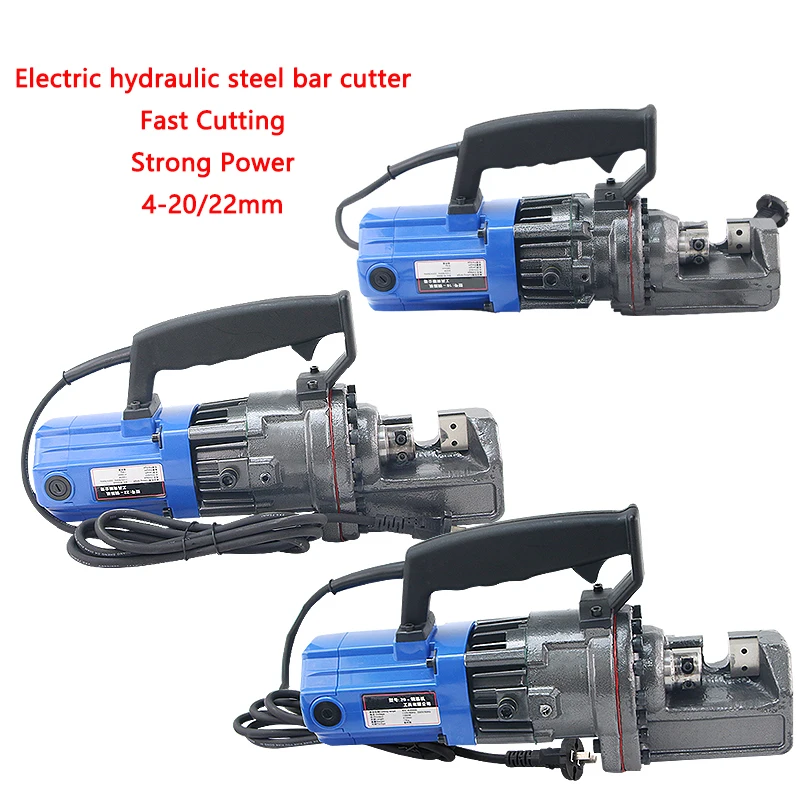 Electric hydraulic Steel bar Cutter Portable steel bar Cutting machine 4-20mm/22mm Powerful Fast Cutting
Electric hydraulic Steel bar Cutter Portable steel bar Cutting machine 4-20mm/22mm Powerful Fast Cutting