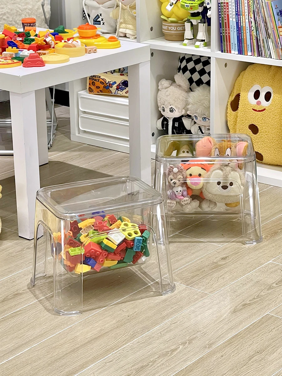 Plush doll storage stool with high aesthetic value and transparent toy that can be seated
Plush doll storage stool with high aesthetic value and transparent toy that can be seated