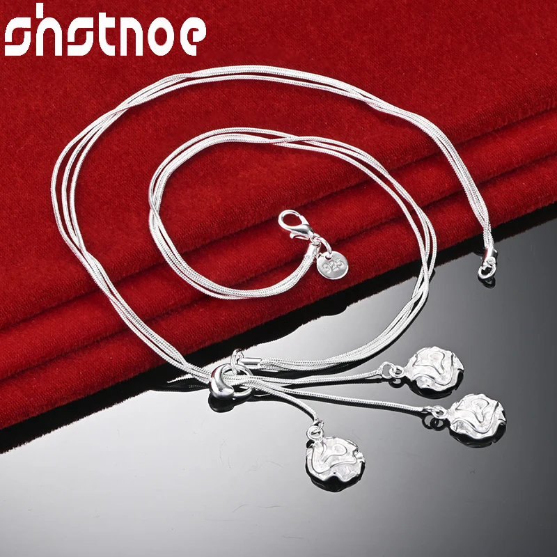 Женское ожерелье из серебра 925 пробы SHSTONE, цепочка с кисточкой и цветком, модные ювелирные украшения для свадьбы, дня рождения, банкета
Женское ожерелье из серебра 925 пробы SHSTONE, цепочка с кисточкой и цветком, модные ювелирные украшения для свадьбы, дня рождения, банкета