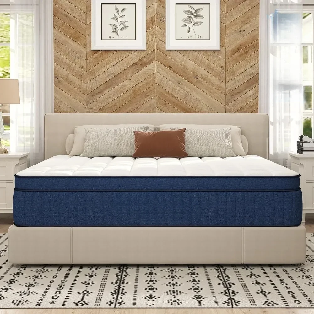 King Mattress, 12 Inch King Size Mattress in a Box, Ultimate Motion Isolation with Memory Foam and Pocket Spring, Medium Firm
King Mattress, 12 Inch King Size Mattress in a Box, Ultimate Motion Isolation with Memory Foam and Pocket Spring, Medium Firm