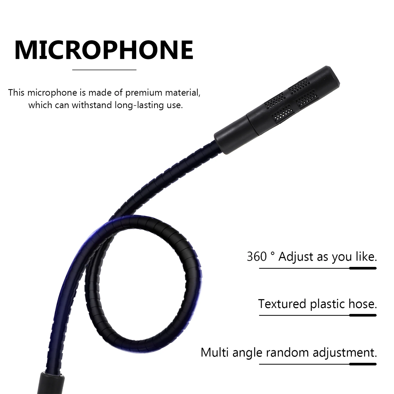 Mini Microphone Black Computer Game Chatting Tool Tabletop Desktop Stable Pedestal Plastic Base Adjustable Angle Live Streaming
Mini Microphone Black Computer Game Chatting Tool Tabletop Desktop Stable Pedestal Plastic Base Adjustable Angle Live Streaming