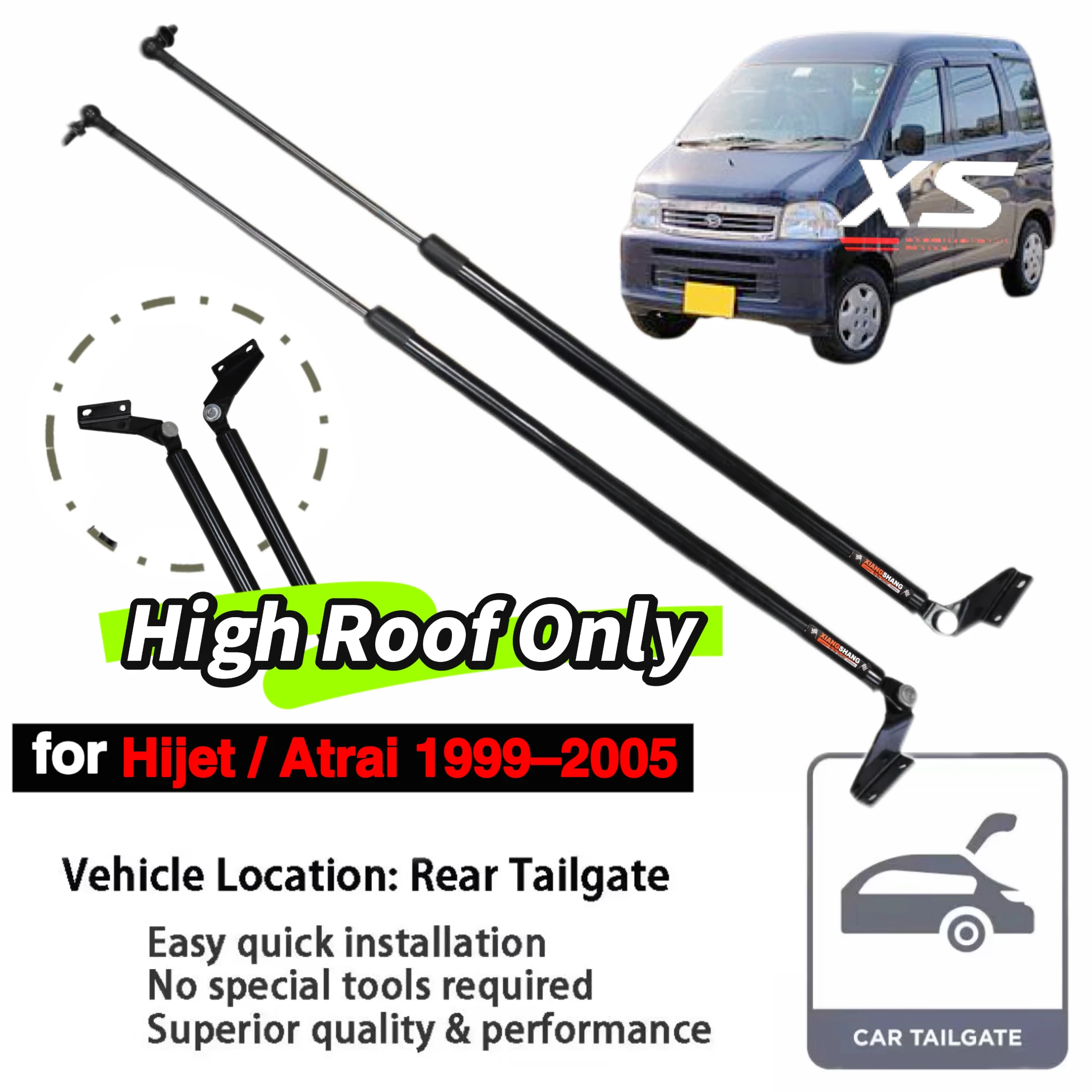 Rear Tailgate Struts For High Roof Daihatsu Atrai 1999-2005 S220G S230G S220V S230V Lift Support Shocks Damper 68950-97504-000
Rear Tailgate Struts For High Roof Daihatsu Atrai 1999-2005 S220G S230G S220V S230V Lift Support Shocks Damper 68950-97504-000