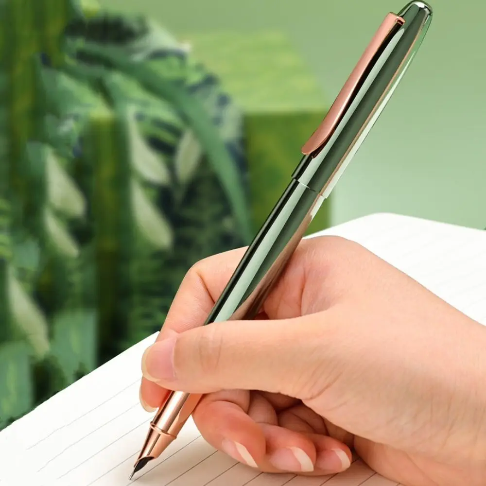 Stationery Fine Nib Metal Fountain Pen Calligraphy Handwriting Gift Ink Pens 0.35mm Drawing Signature Pen Office Supplies
Stationery Fine Nib Metal Fountain Pen Calligraphy Handwriting Gift Ink Pens 0.35mm Drawing Signature Pen Office Supplies