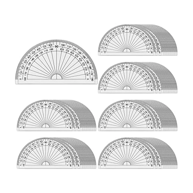 A22I 100 Pcs Math Protractors Plastic Protractor 180 Degrees,Protractors Bulk for Classroom, Protractor Set for Engineering
A22I 100 Pcs Math Protractors Plastic Protractor 180 Degrees,Protractors Bulk for Classroom, Protractor Set for Engineering