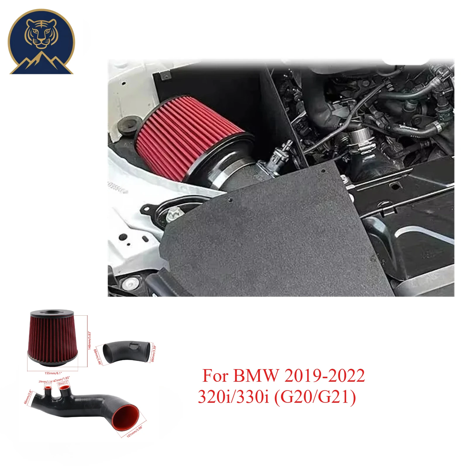 Performance Cold Air Intake Kit Inlet Pipe For BMW 320i 330i G20 G21 2.0L B48 Turbo
Performance Cold Air Intake Kit Inlet Pipe For BMW 320i 330i G20 G21 2.0L B48 Turbo