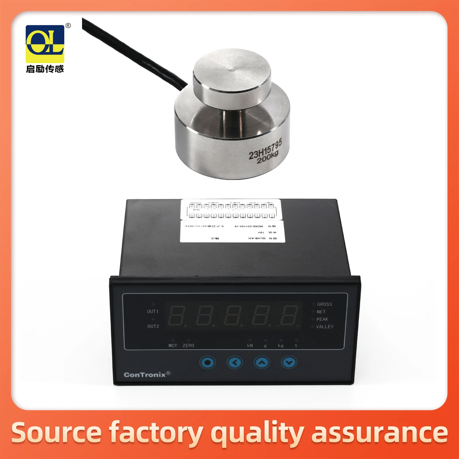 Indicator display+load cell Miniature high precision weight pressure module for small force measurement 100kg200kg500kg1000KG
Indicator display+load cell Miniature high precision weight pressure module for small force measurement 100kg200kg500kg1000KG