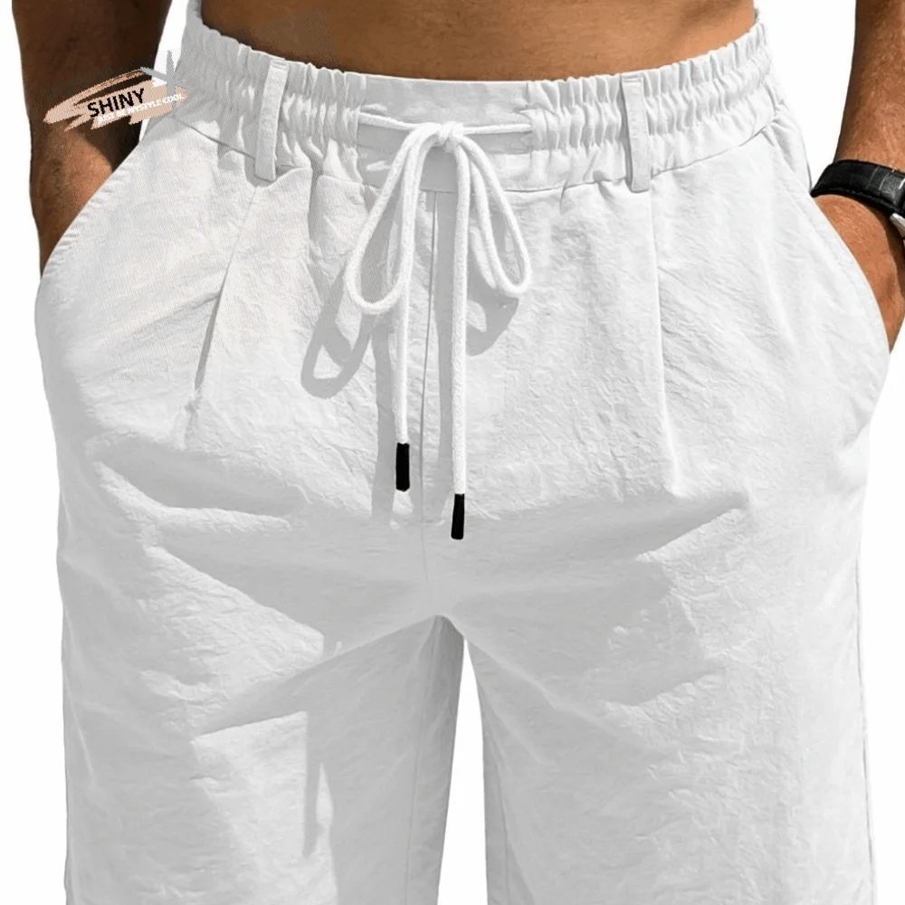 Breathable Elastic Waist Men's Shorts Drawstring Loose Fit Five Quarter Pants Quick Dry Lightweight Sweatpants Beach Vacation
Breathable Elastic Waist Men's Shorts Drawstring Loose Fit Five Quarter Pants Quick Dry Lightweight Sweatpants Beach Vacation