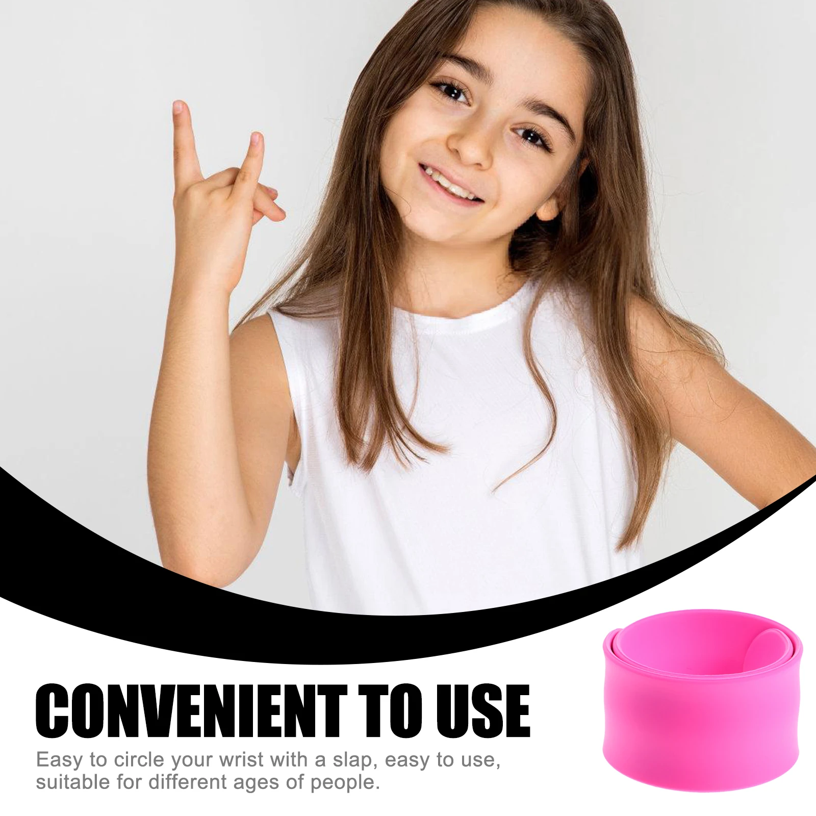 Silicone Snap Ring Bracelet Bracelets Slap Wrist Bands Pat Pink Silica Gel Kid Party Favors Child
Silicone Snap Ring Bracelet Bracelets Slap Wrist Bands Pat Pink Silica Gel Kid Party Favors Child